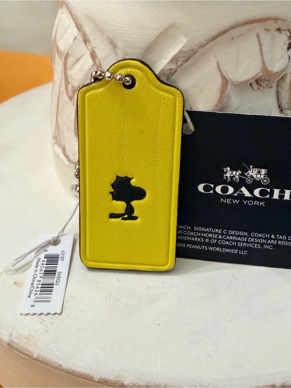COACH X Peanut Snoopy Woodstock Hangtag